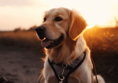 Golden Retriever Hundeleine Blogbeitrag