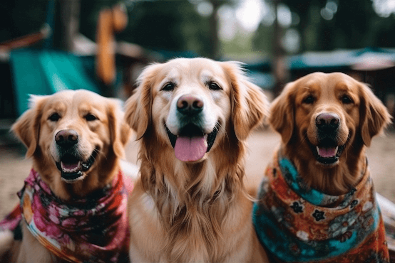 Golden Retriever verschiedene Fellfarben