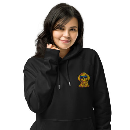 GoldenPals Unisex Bio-Raglan-Hoodie - Cute Puppy Golden Retriever Design
