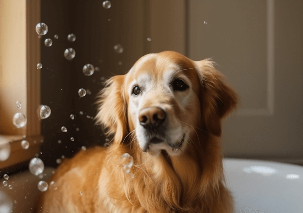 Dusch- & Badezubehör für Hunde in der Badewanne