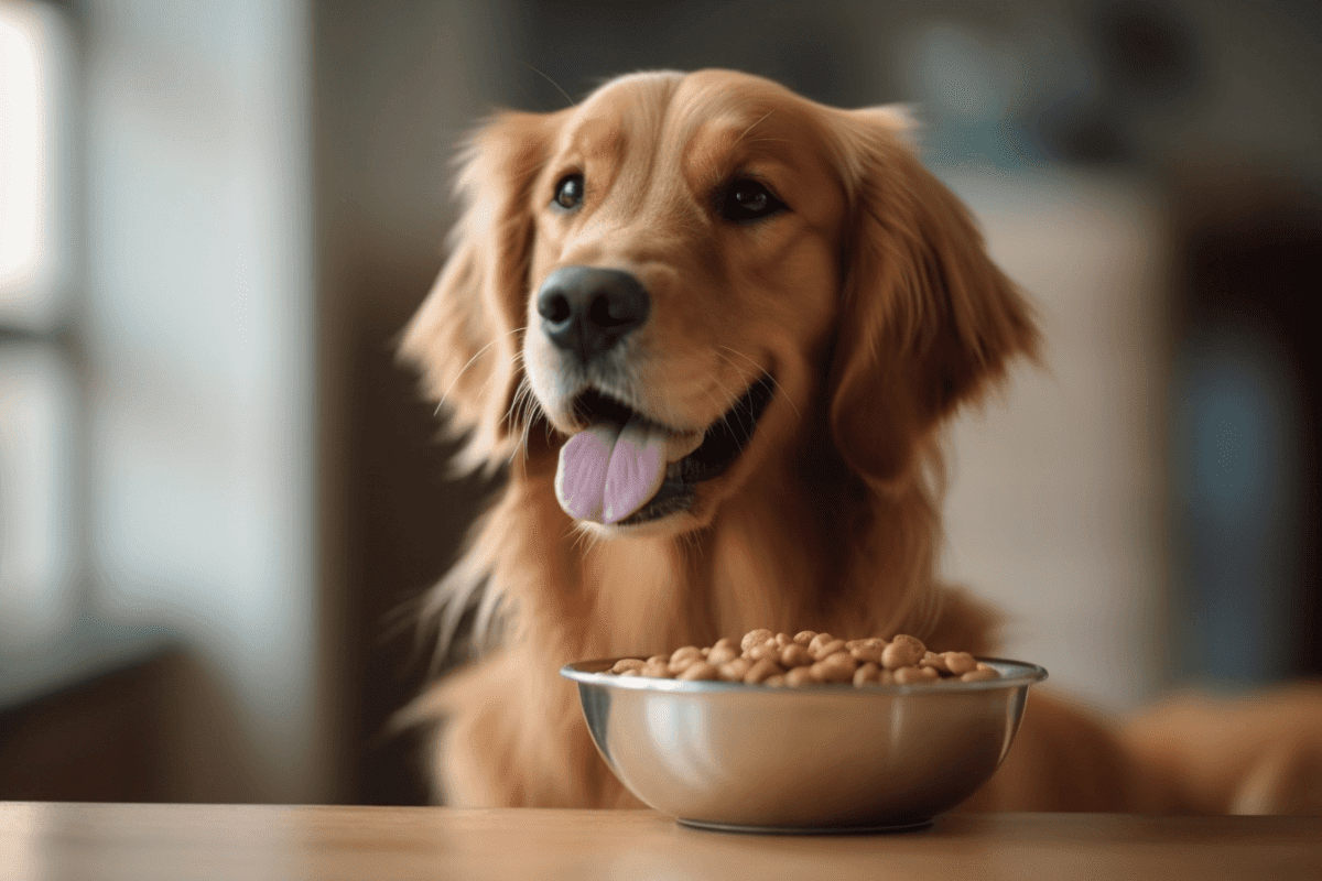 Entwässertes Hundefutter