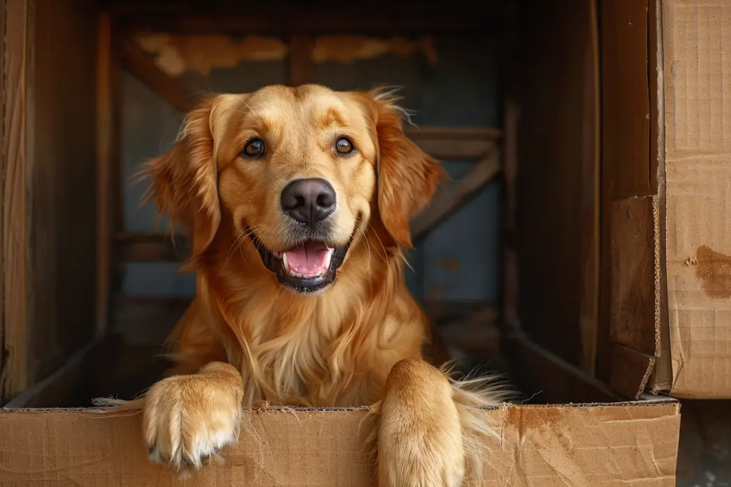 Einfache Hundebox