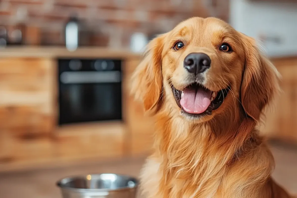 Goldenretriever rutschfster Futternapf